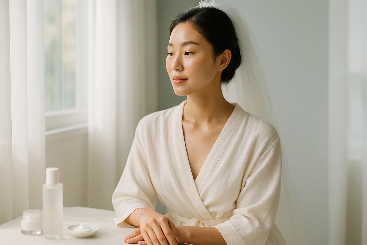 웨딩 스킨케어, 언제 어떻게 시작해야 할까? 효과·과정·홈케어 총정리 · 에디토리얼 이미지