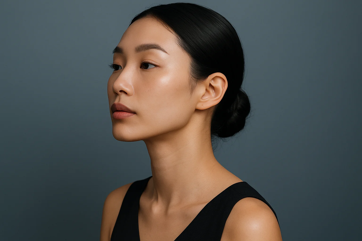 이중턱 볼륨 시술, 지방 감소인가 볼륨 보충인가? · 에디토리얼 이미지