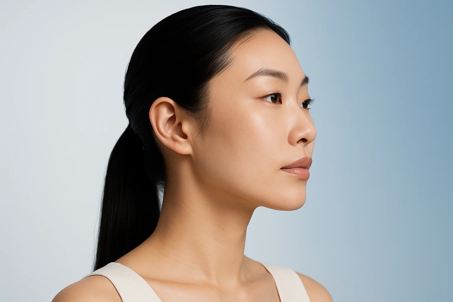 폭스아이리프팅 효과, 시술 원리부터 회복까지 총정리 · 에디토리얼 이미지