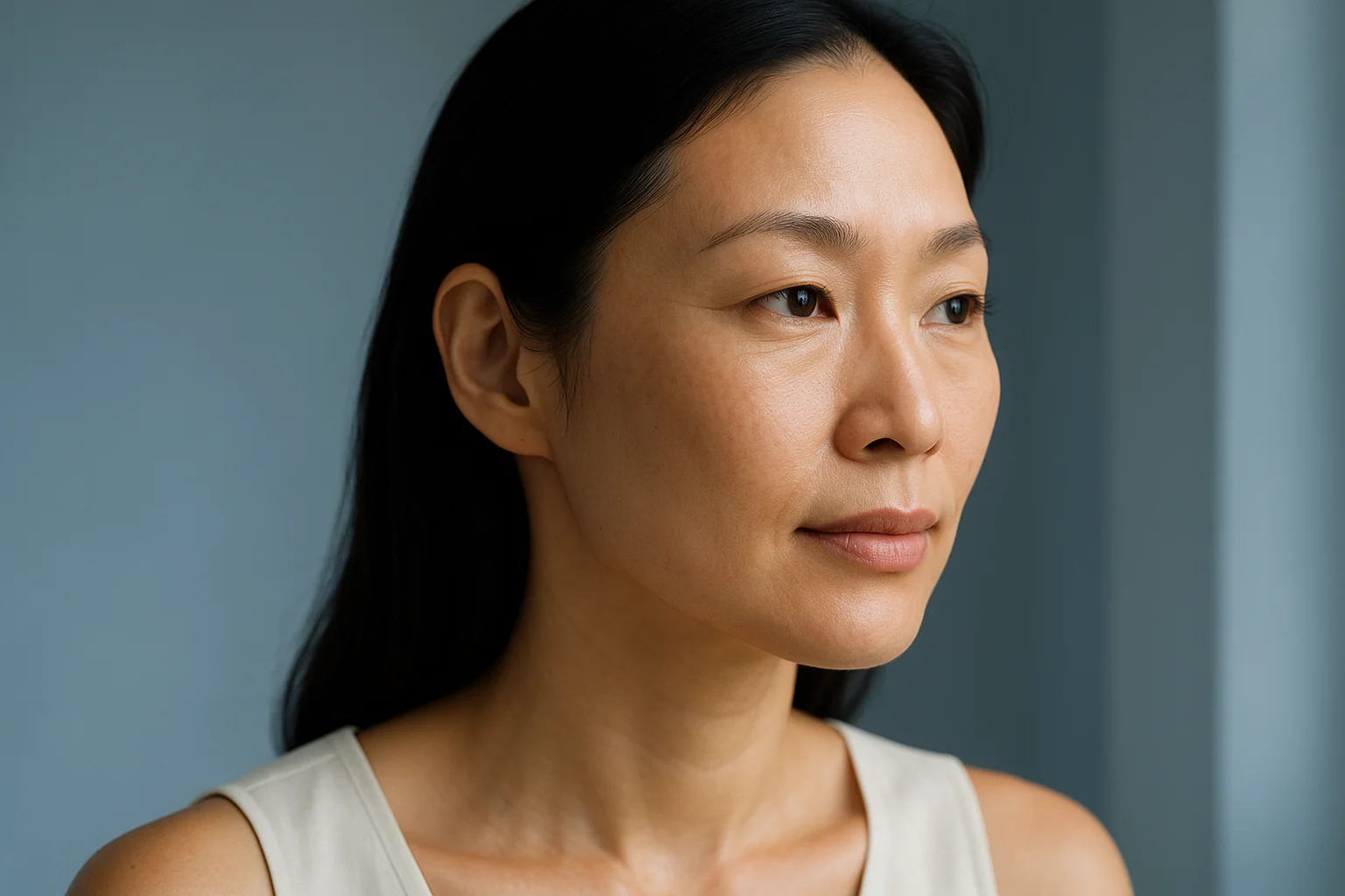 잔주름 원인과 개선 시술 종류, 경과·홈케어까지 정리 · 에디토리얼 이미지